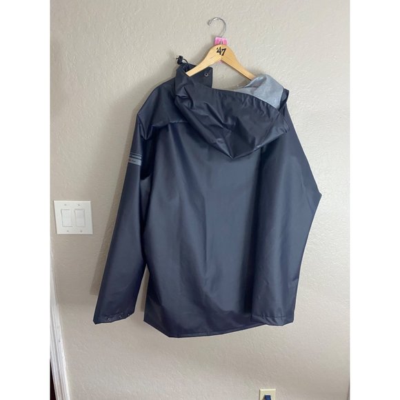 Helly Hansen Workwear Men's Hooded Rain Coat Snap Closure - 2XL - Picture 3 of 13